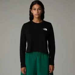 Camiseta Corta De Manga Larga Simple Dome Para Mujer-The North Face