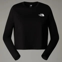 Camiseta Corta De Manga Larga Simple Dome Para Mujer-The North Face
