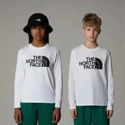 Camiseta De Mana Larga Easy Para Niños-The North Face Hot