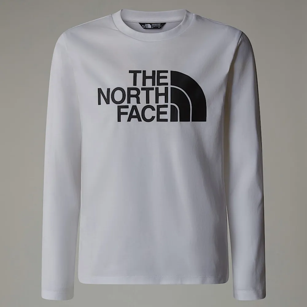 Camiseta De Mana Larga Easy Para Niños-The North Face Hot