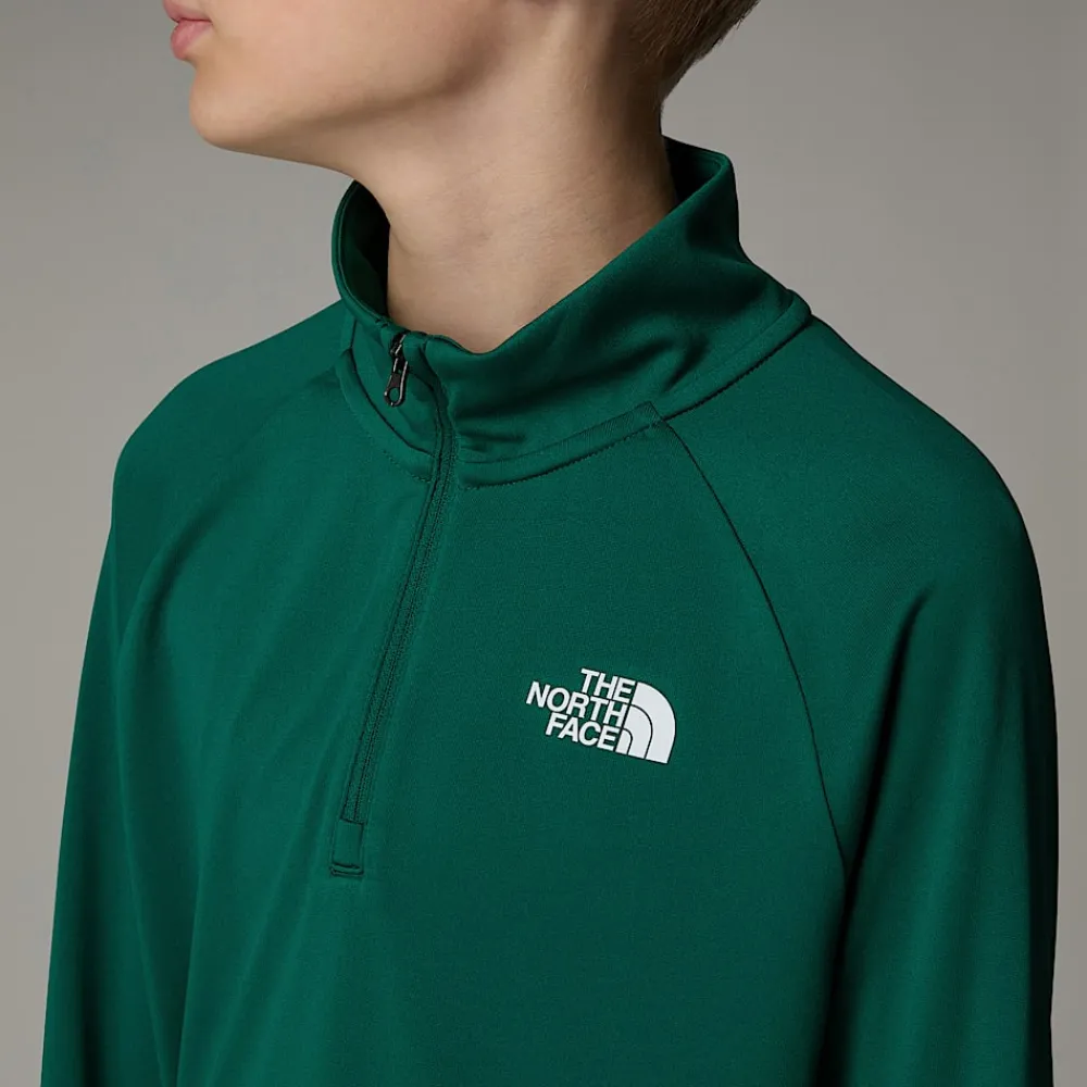 Camiseta De Manga Larga Con Cremallera De 1/4 Never Stop Para Jóvenes-The North Face Hot
