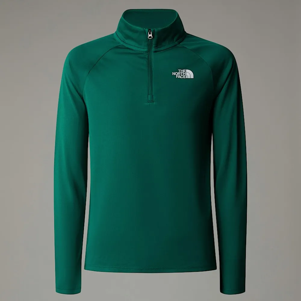 Camiseta De Manga Larga Con Cremallera De 1/4 Never Stop Para Jóvenes-The North Face Hot