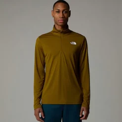 Camiseta De Manga Larga Con Cremallera De 1/4 24/7para Hombre-The North Face New