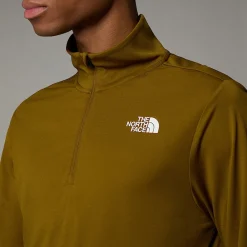 Camiseta De Manga Larga Con Cremallera De 1/4 24/7para Hombre-The North Face New