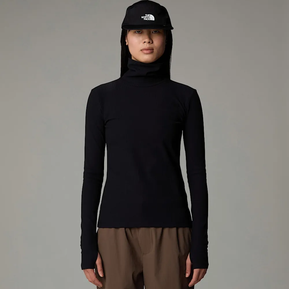 Camiseta De Manga Larga Con Cuello Alto Para Mujer-The North Face Best