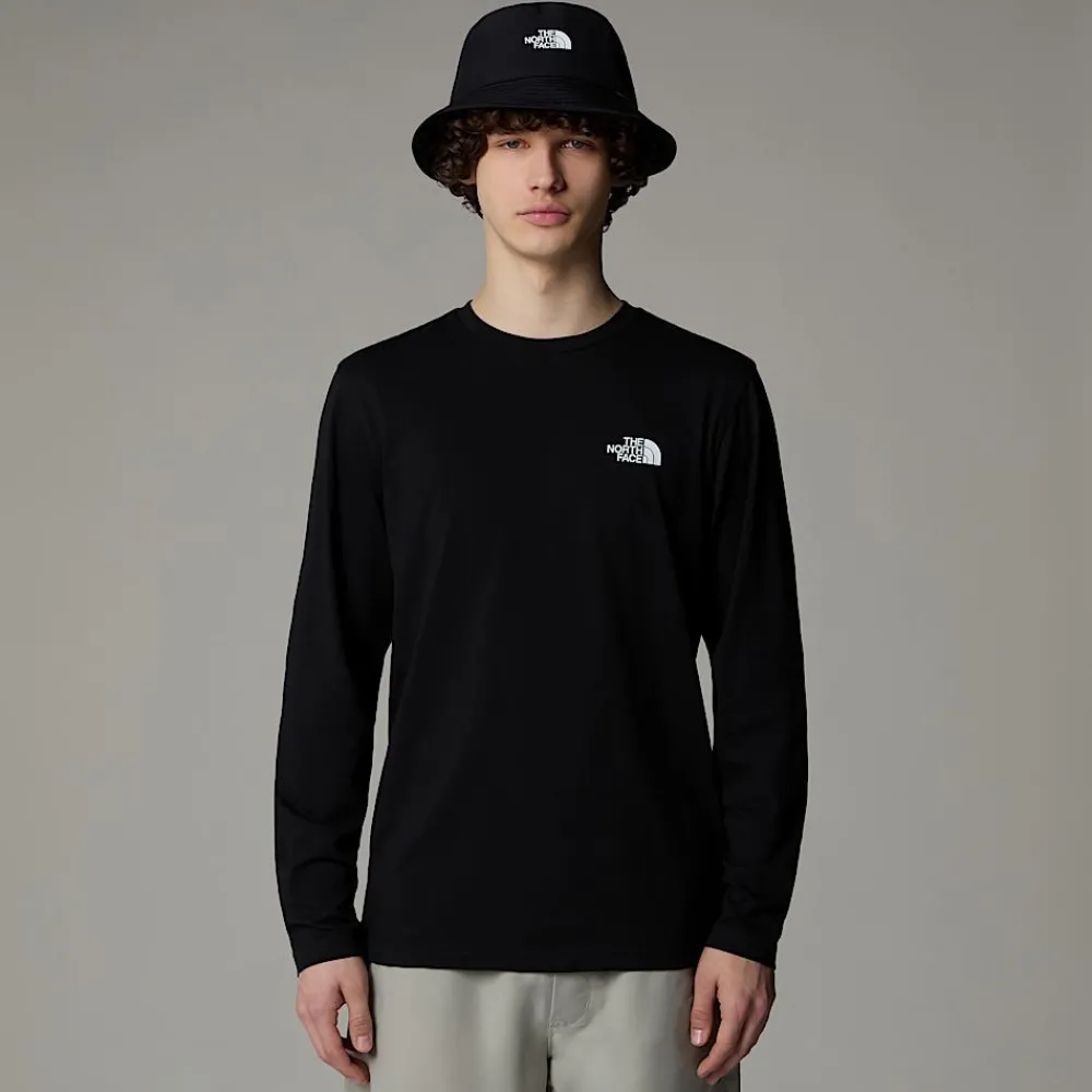 Camiseta De Manga Larga Simple Dome Para Hombre-The North Face New