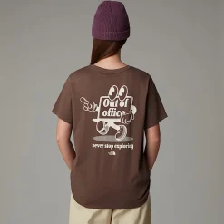 Camiseta Holgada Cartoon Para Mujer-The North Face