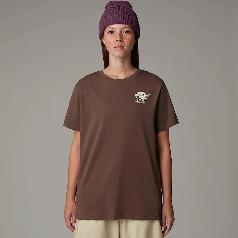 Camiseta Holgada Cartoon Para Mujer-The North Face