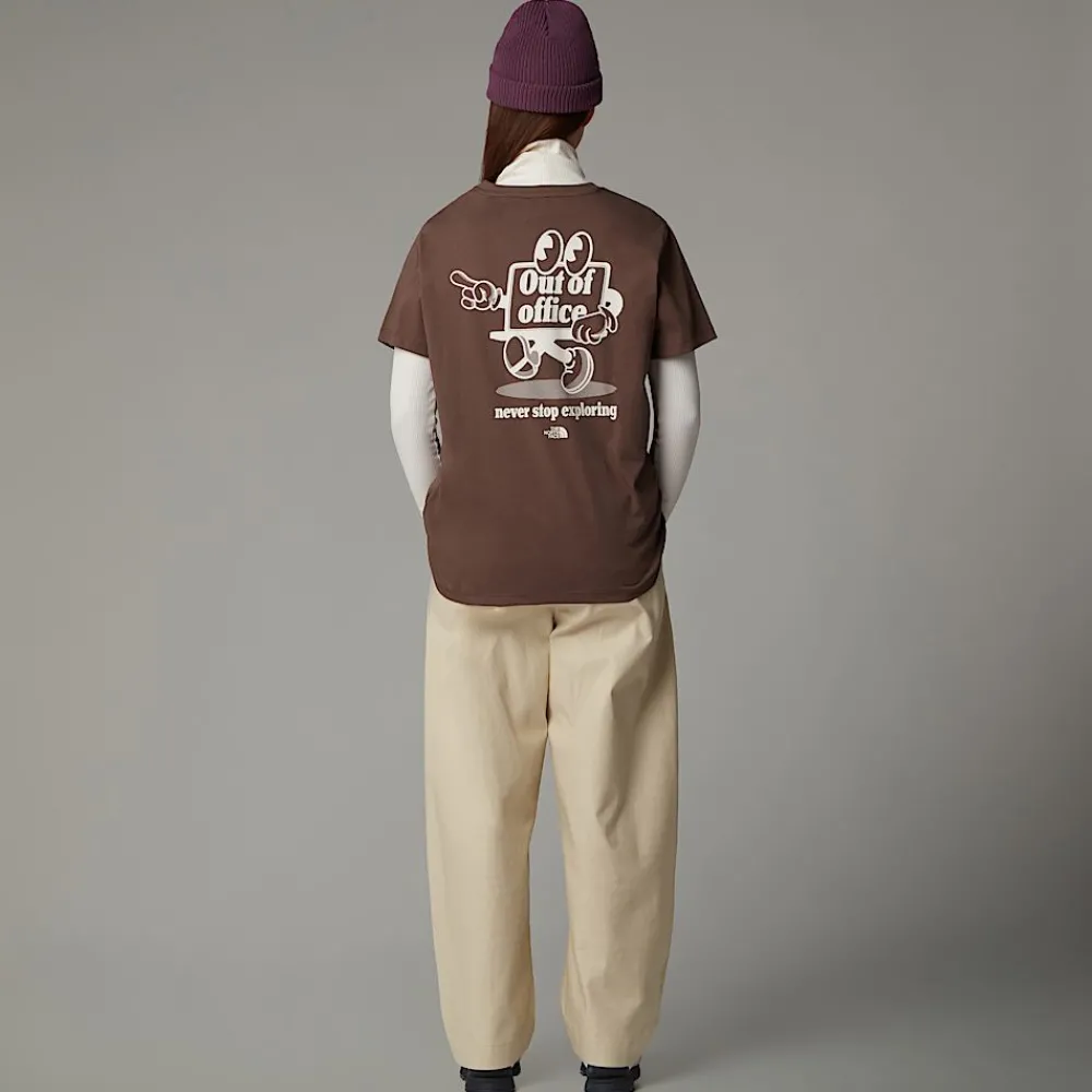 Camiseta Holgada Cartoon Para Mujer-The North Face