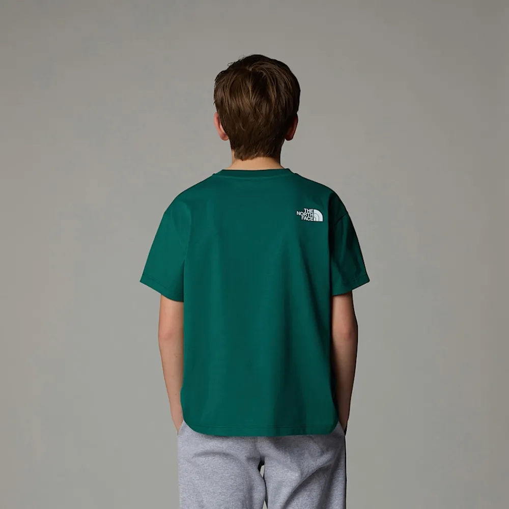 Camiseta Holgada Con Estampado Gráfico Varsity Para Jóvenes-The North Face Online