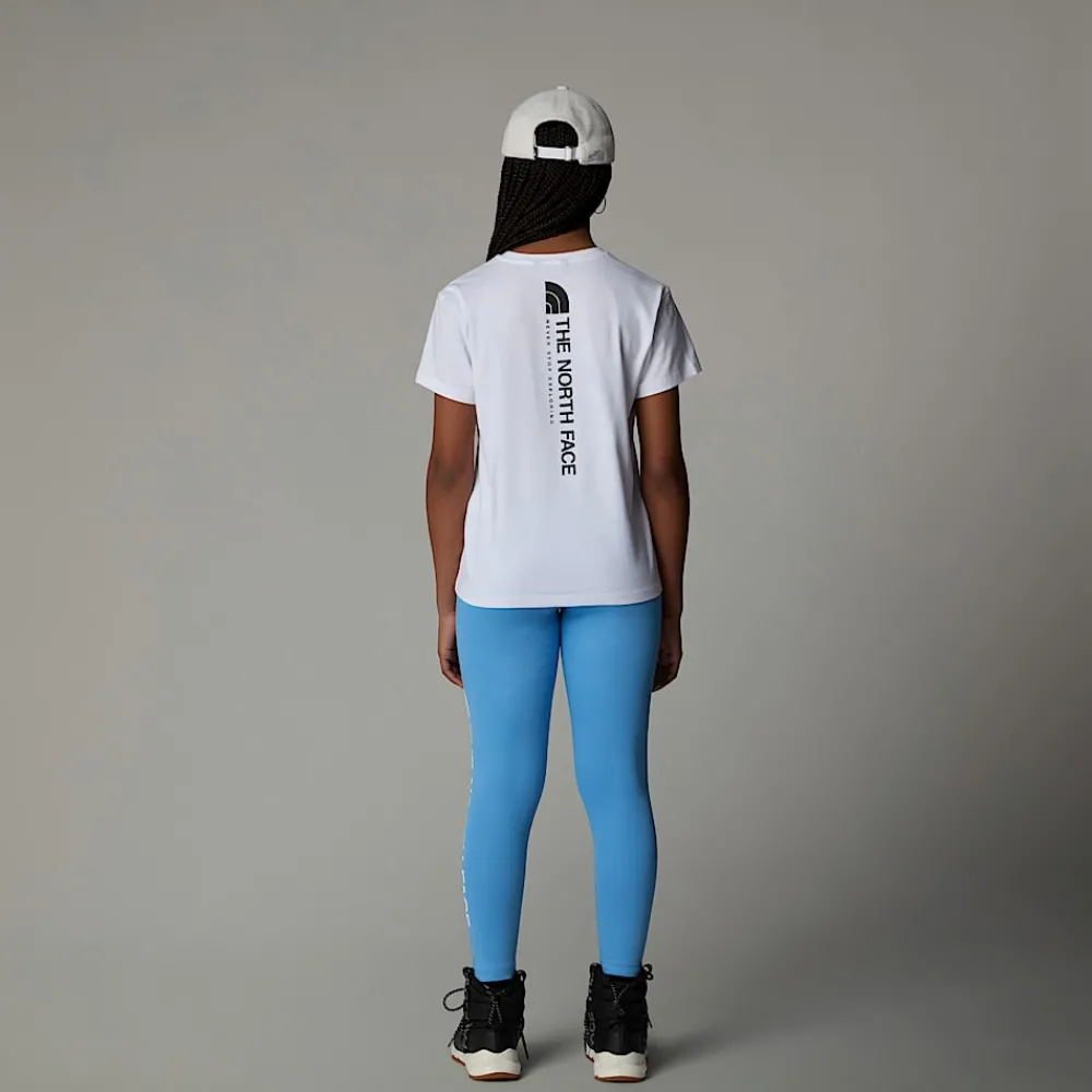 Camiseta Holgada Con Estampado Gráfico Vertical Para Niña-The North Face Discount
