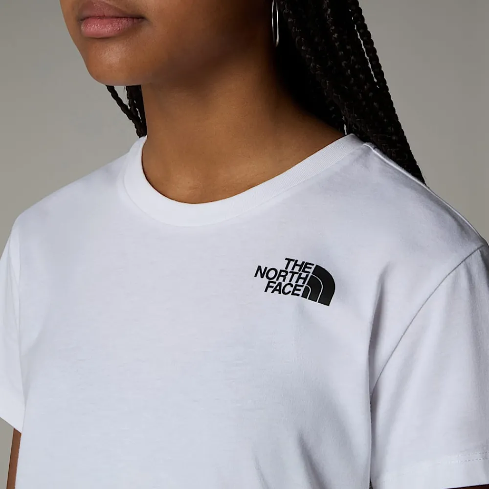 Camiseta Holgada Con Estampado Gráfico Vertical Para Niña-The North Face Discount