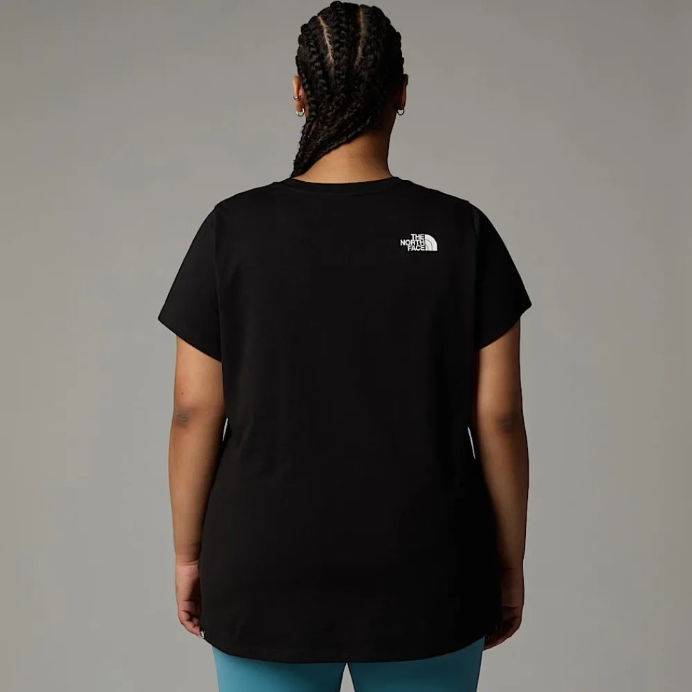 Camiseta Simple Dome De Talla Grande Para Mujer-The North Face