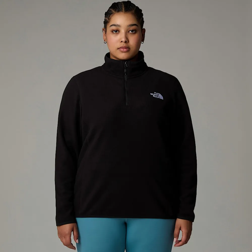 Forro Polar Con Cremallera De 1/4 Glacier 100 De Talla Grande Para Mujer-The North Face Outlet