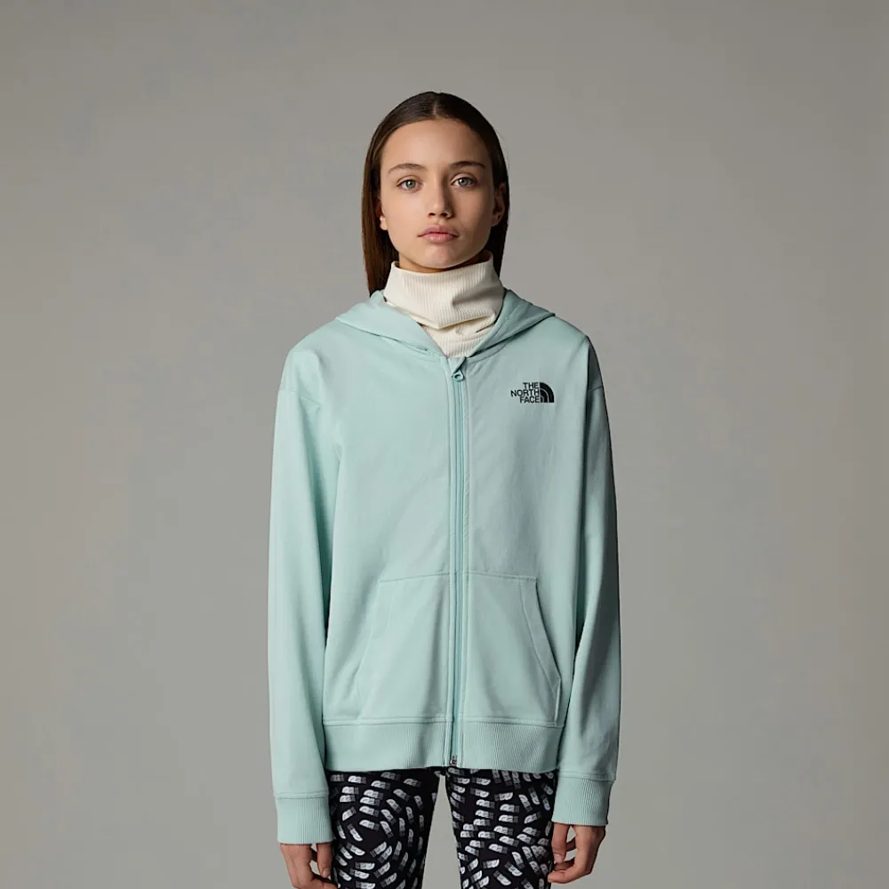 Sudadera Ligera Con Capucha Y Cremallera Integral Oversized Para Niña-The North Face New