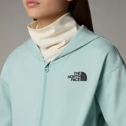 Sudadera Ligera Con Capucha Y Cremallera Integral Oversized Para Niña-The North Face New