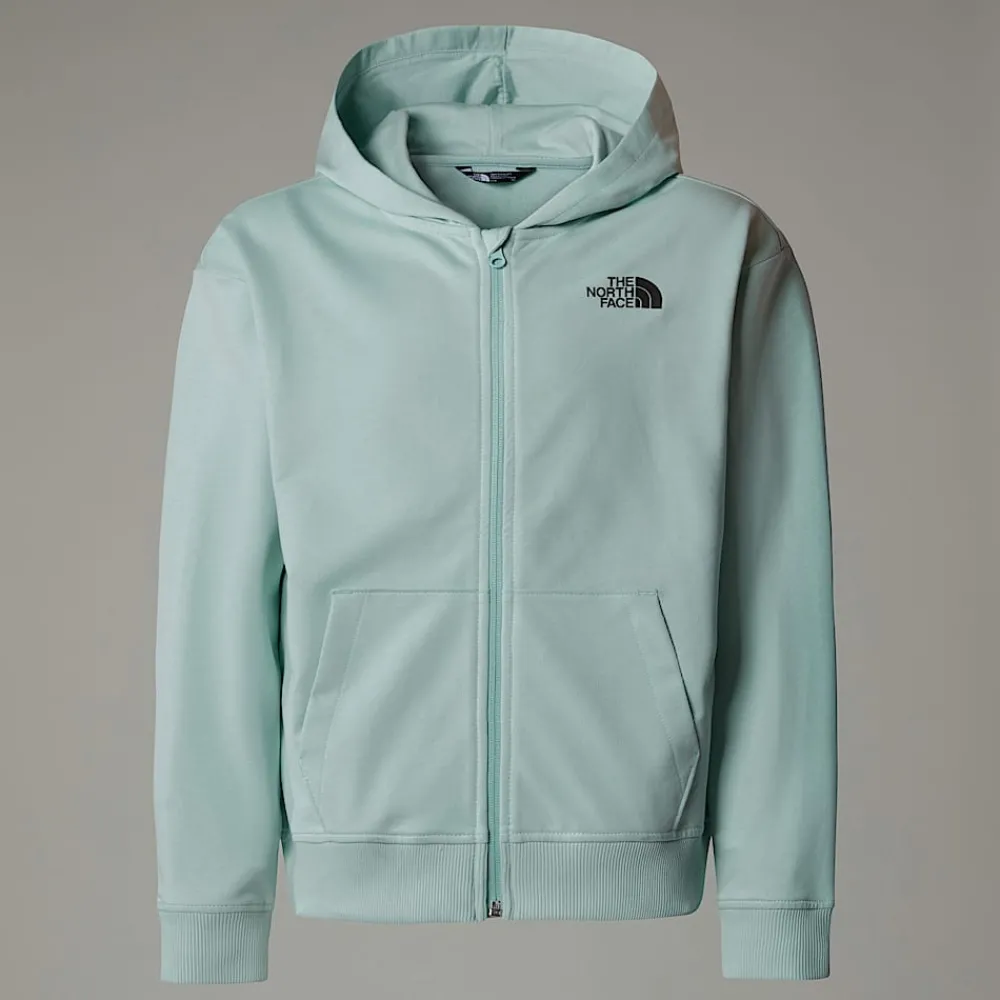 Sudadera Ligera Con Capucha Y Cremallera Integral Oversized Para Niña-The North Face New